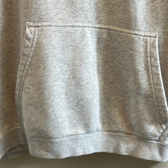 Nike Gray Hoodie with Black & White Nike Swoosh Logo and Front Pocket - Picture 3 of 8